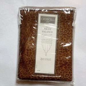 Croscill Safari Valence 🐆 Cheetah Pattern New Old Stock Never Used